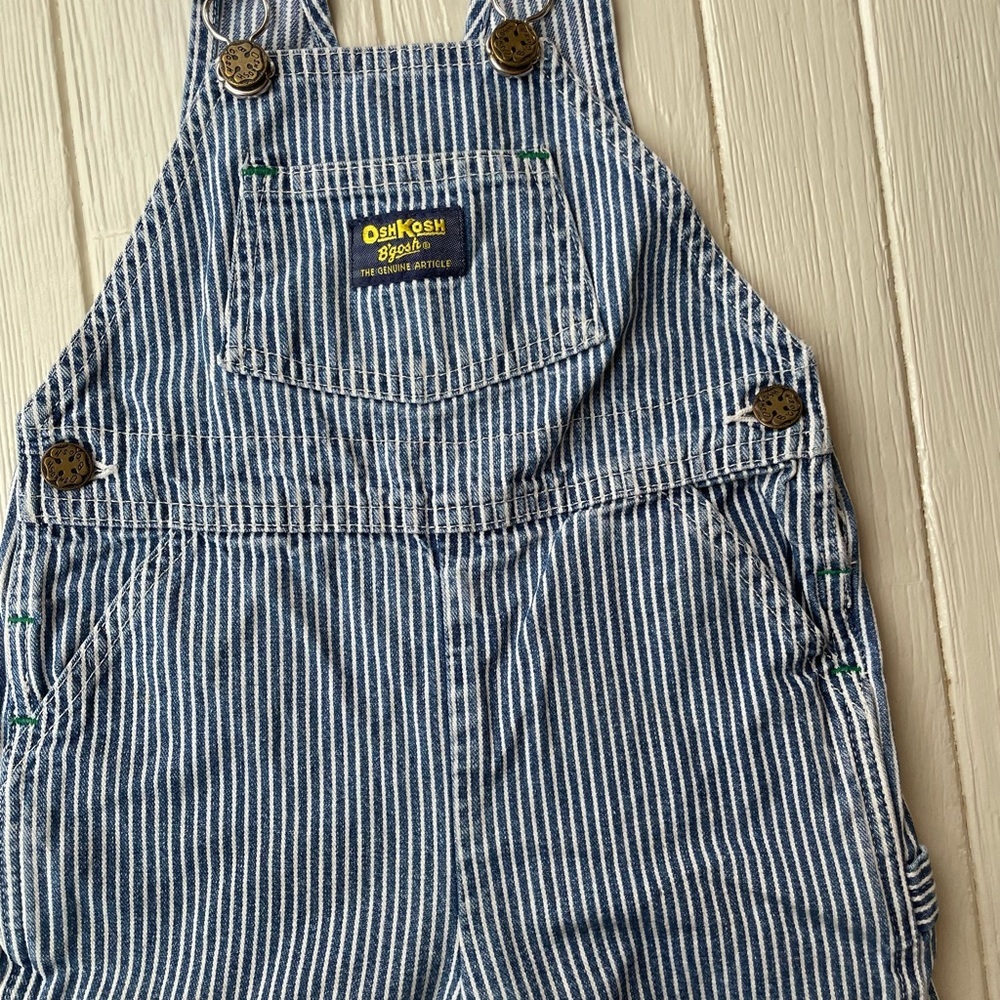 Vintage Oshkosh Railroad Bibs Overalls Size 2 Toddler
